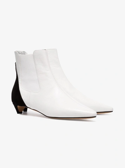 Shop Givenchy White Gv3 Two Tone Chelsea Boots