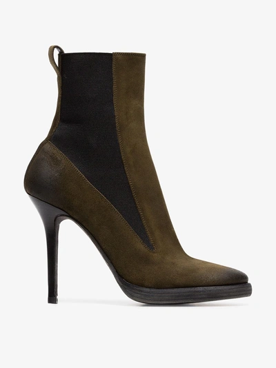 Shop Haider Ackermann Ankle Boots In Green