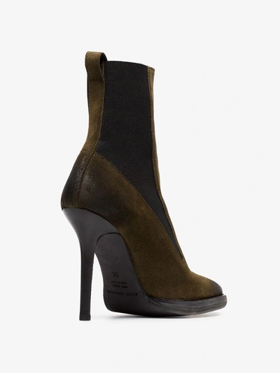 Shop Haider Ackermann Ankle Boots In Green