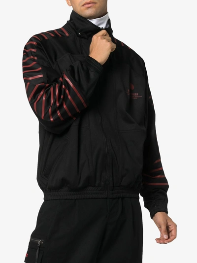 Shop Willy Chavarria Battery Zip Cotton Jacket In Black