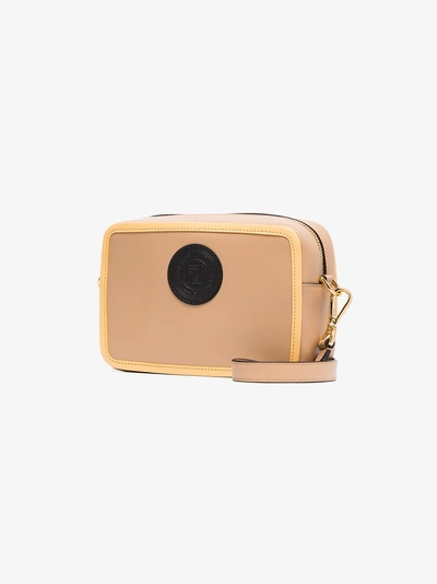 Shop Fendi Nude Mini Camera Leather Cross-body Bag In Nude/neutrals