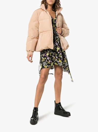Ganni Whitman Quilted-shell Puffer Jacket In Neutral | ModeSens