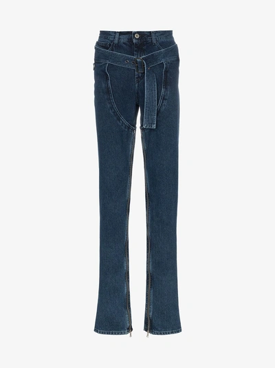 Shop Diesel Red Tag High-waisted Skinny Jeans In Blue