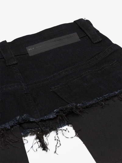 Shop Ben Taverniti Unravel Project Unravel Project Black Corset Lace Up Denim Belt