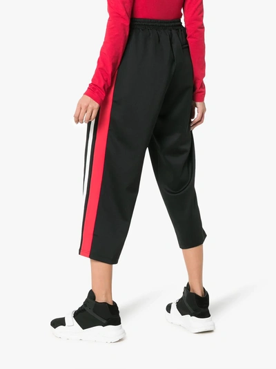 Shop Ader Error Striped Track Pants In Black