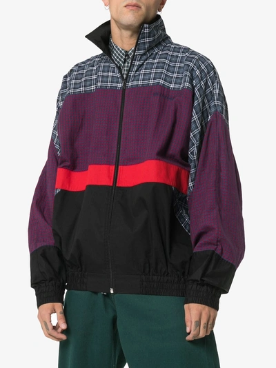 Shop Balenciaga 80s Poplin Track Jacket In Black