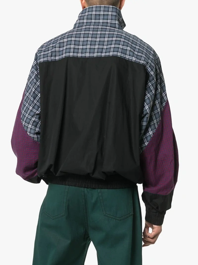 Shop Balenciaga 80s Poplin Track Jacket In Black