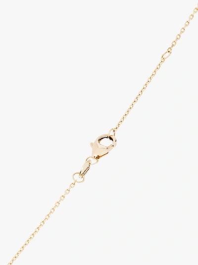 Shop Foundrae 18k Yellow Gold White Disk Drop Diamond Necklace