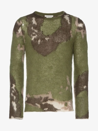 Shop Alyx 1017  9sm Briar Camouflage Mohair Jumper In Green