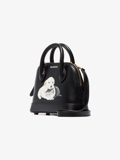 Shop Balenciaga 'ville' Schultertasche Mit Print In Black