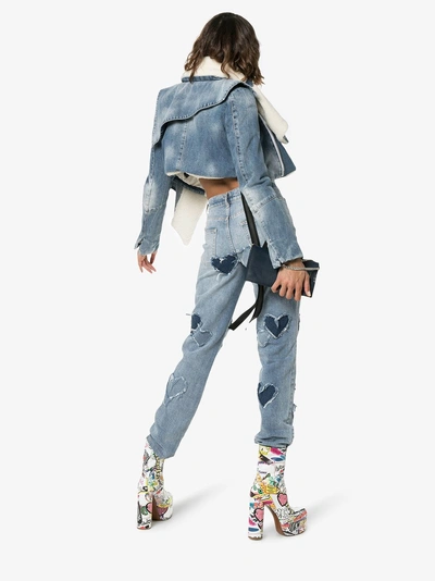Shop Ashley Williams Melrose Distressed Jeans In Blue