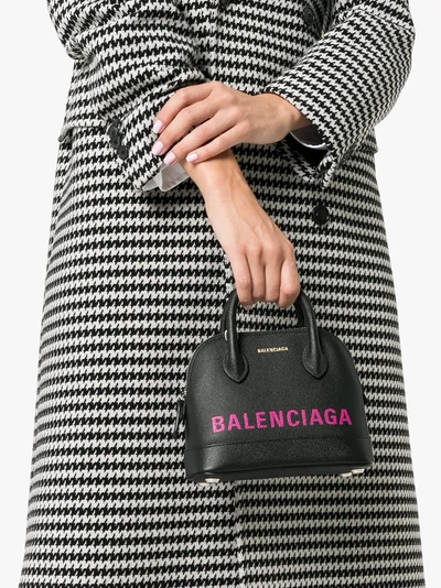 Shop Balenciaga 'ville Xxs' Mini-tasche In Black