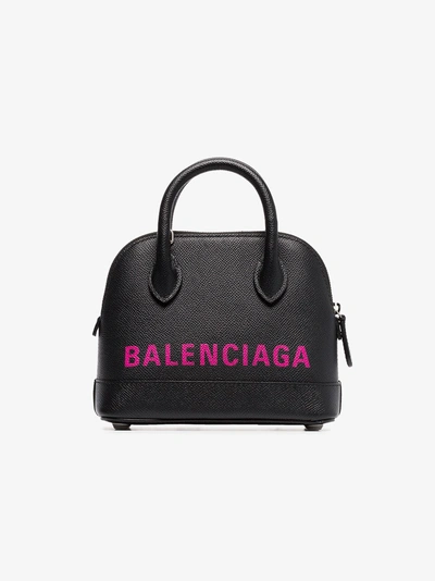 Shop Balenciaga 'ville Xxs' Mini-tasche In Black