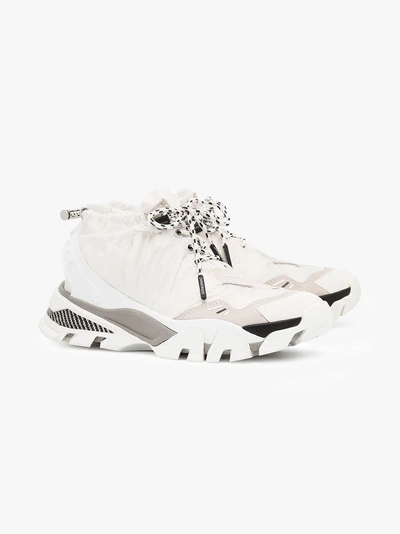 Shop Calvin Klein 205w39nyc Caramene Drawstring Sneakers In White