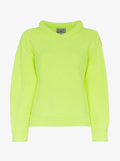 Shop Ashley Williams Grace Knit Jumper In Yellow