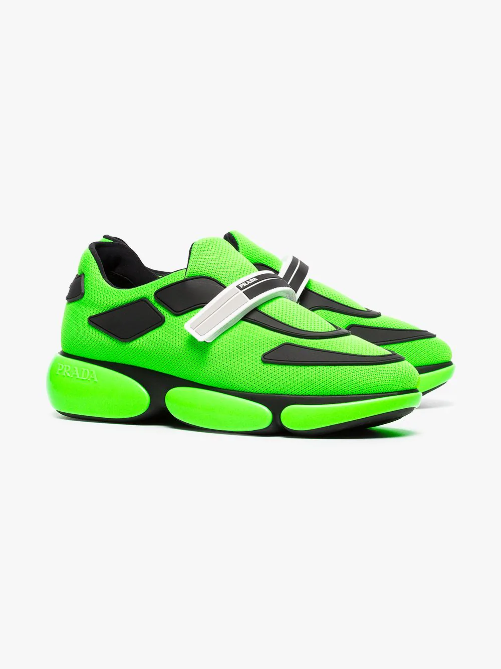 prada neon green shoes