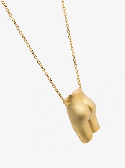 Shop Anissa Kermiche Gold-plated Le Derrière Necklace