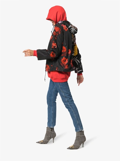 Shop Prada Printed Lightweight Jacket In F0927 Red+black