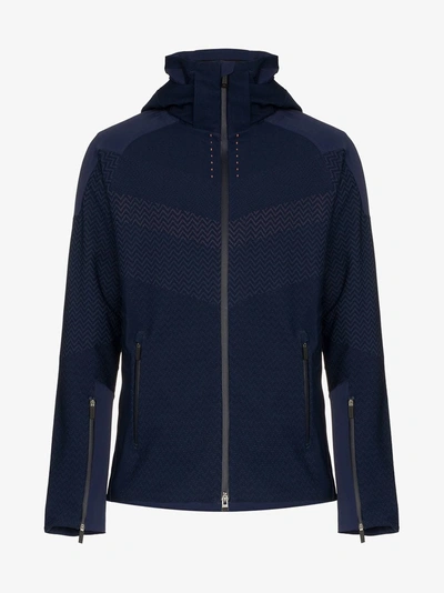 Shop Kjus Freelite Zipped Hooded Jacket In Blue