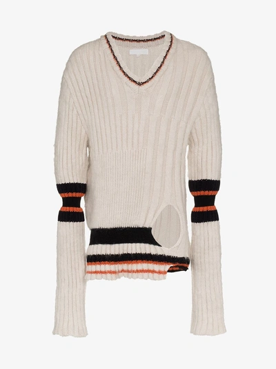 Shop Helen Lawrence Chunky Mohair And Merino Wool Jumper In White