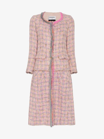 Shop Tiger In The Rain Tweed-mantel In Pink