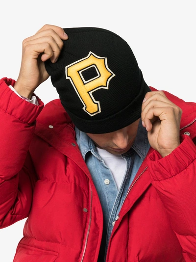 Shop Gucci Black And Yellow Pittsburgh Pirates Beanie