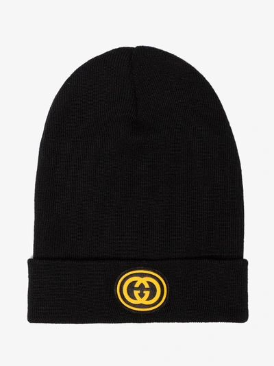 Shop Gucci Black And Yellow Pittsburgh Pirates Beanie