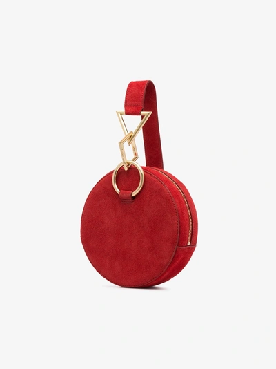 Shop Tara Zadeh Clutch Aus Wildleder In Red