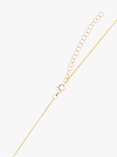 Shop Rosa De La Cruz 18k Yellow Gold Love Diamond Necklace In Metallic