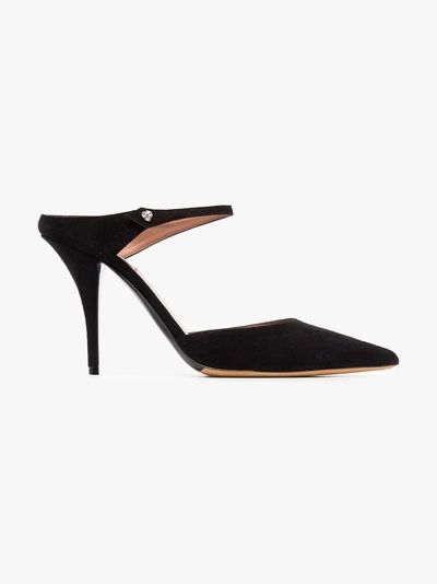 Shop Tabitha Simmons 'allie' Mules In Black