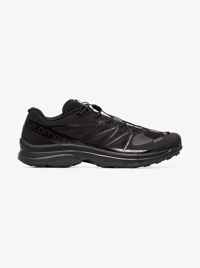 Shop Salomon S/lab Wings 8 Drawstring Lace-up Sneakers In Black
