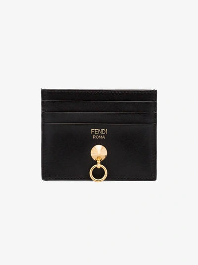 Shop Fendi Black Branded Cardholder