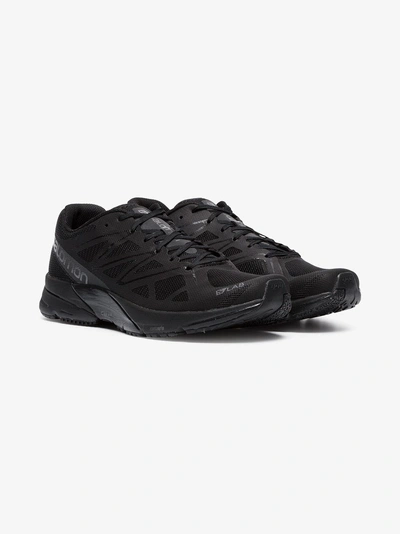 Shop Salomon S/lab 'sonic' Sneakers In Black