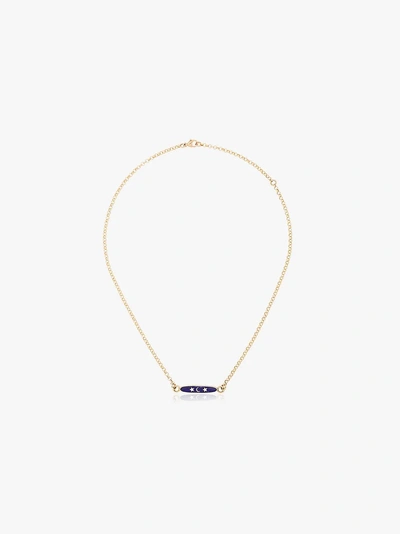 Shop Foundrae Karma Necklace In Blue