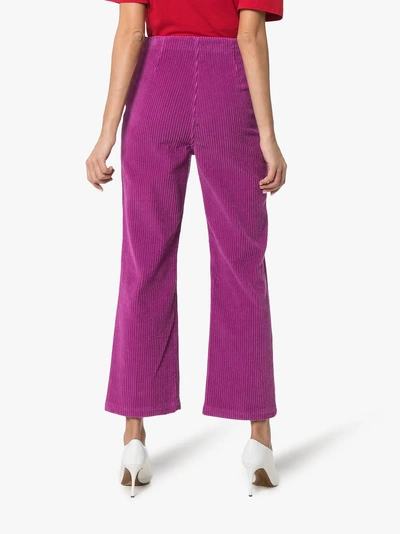 Shop Mara Hoffman 'lucy' Cordhose In Purple