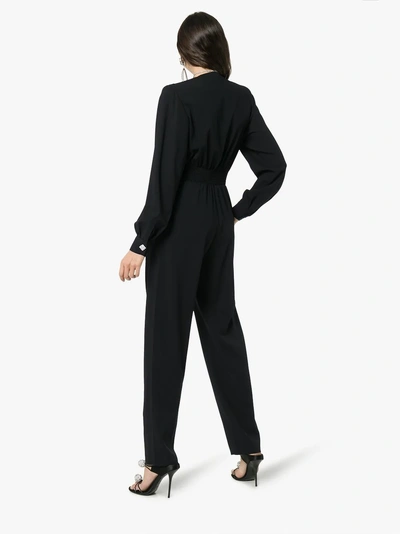 Shop Alessandra Rich Jumpsuit Mit Pailletten In Black