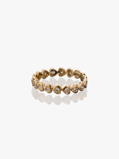 Shop Shay 18k Yellow Gold Diamond Heart Ring In Metallic