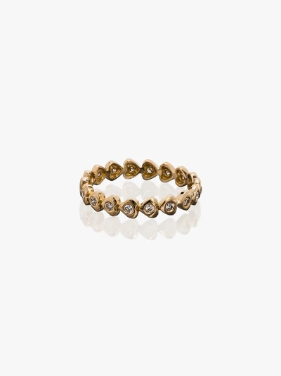 Shop Shay 18k Yellow Gold Diamond Heart Ring In Metallic