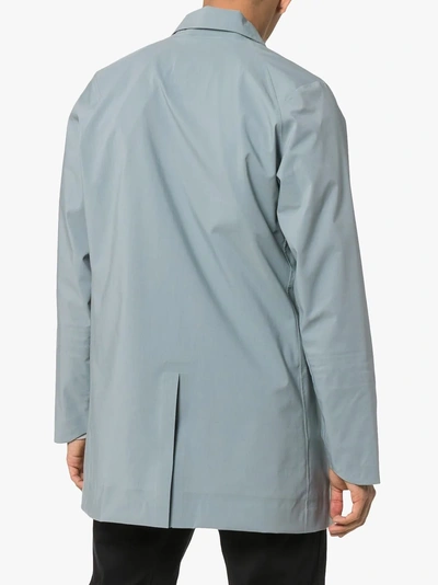 Shop Descente Allterrain Hard Shell Strap Trench Coat In Grey