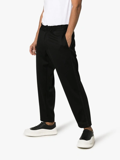 Shop Comme Des Garçons Homme Deux Comme Des Garçons Homme Plus Side Stripe Sweat Pants In Black