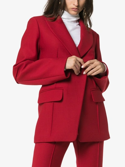 Shop Joseph Sampson Wool-blend Jacket In Red