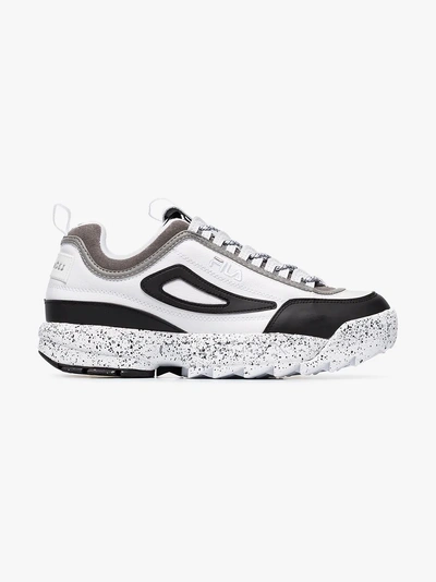 Shop Liam Hodges Fila Disruptor Leather And Neoprene Sneakers In White