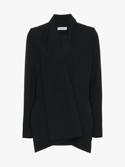 Shop Poiret Scarf Detail Blazer In Black