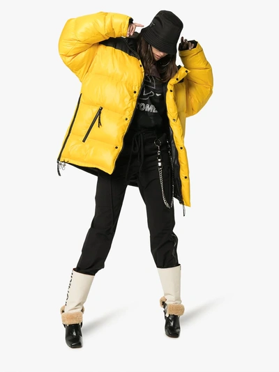 Shop Ambush Reversible Padded Jacket In Yellow