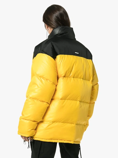 Shop Ambush Reversible Padded Jacket In Yellow