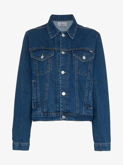 Shop Ashley Williams Western Denim Jacket In Blue