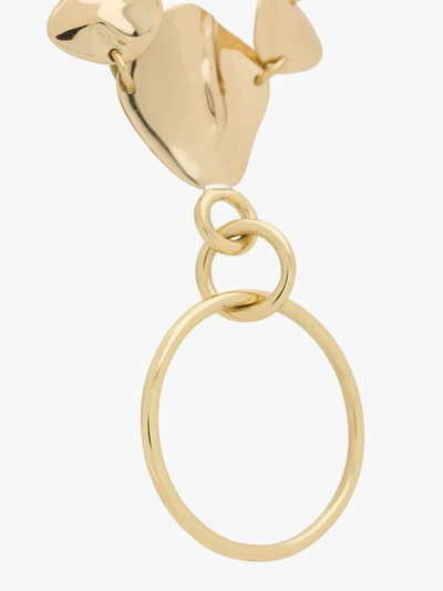 Shop Cornelia Webb Organic Brass Hoop Necklace In Gold