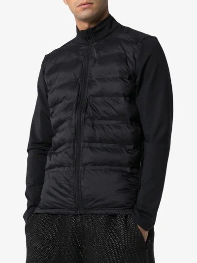Shop 2xu Heat Half-puffer Jacket In Black