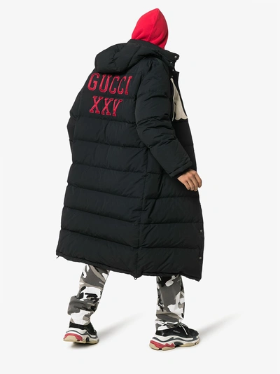 Shop Gucci Nylon Coat With New York Yankees ™ Patch In Black