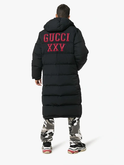 Shop Gucci Nylon Coat With New York Yankees ™ Patch In Black